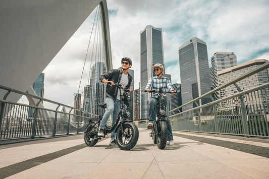 A couple of kids riding on the back of scooters
